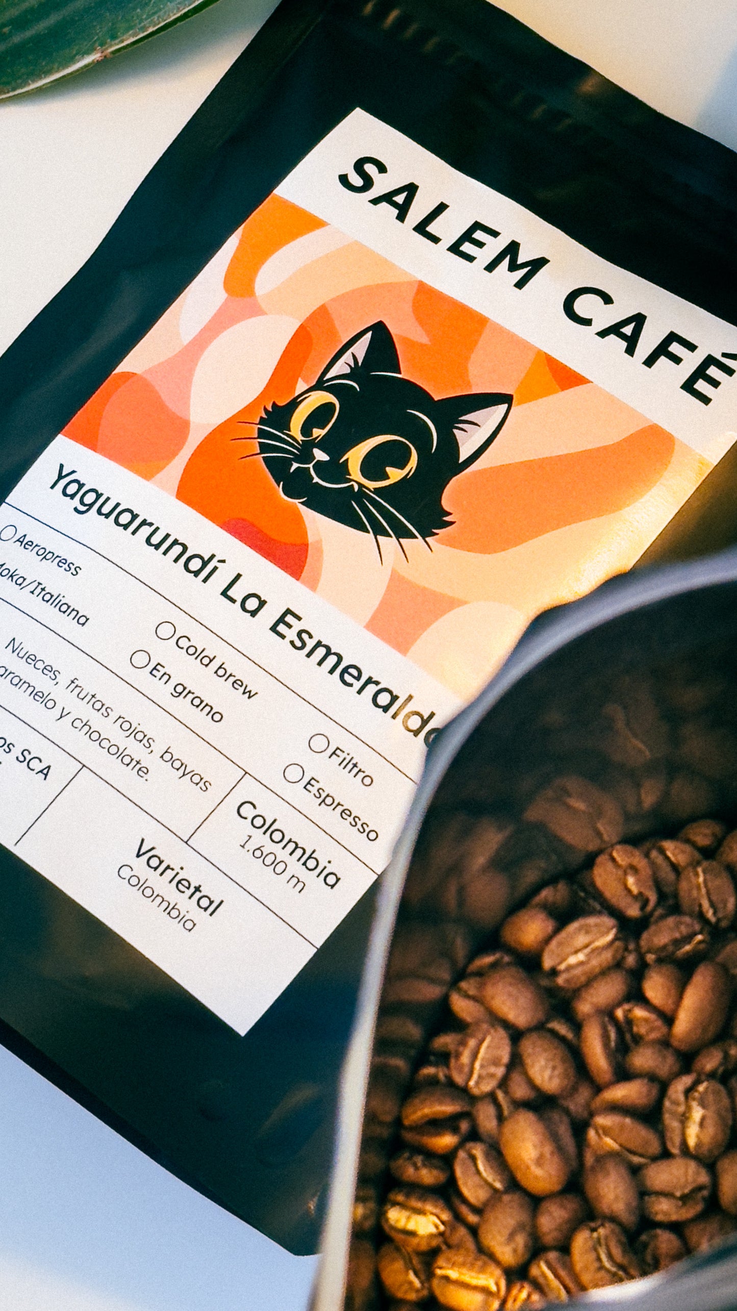 Café de especialidad de Colombia "Yaguarundí La Esmeralda" 87 SCA