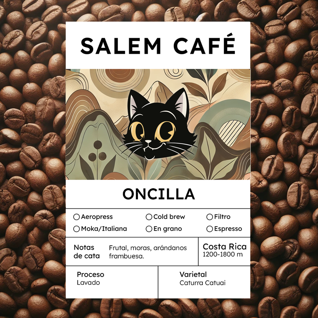 Café de especialidad de Costa Rica "Oncilla" 85,5 SCA
