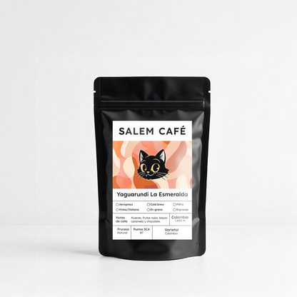 Café de especialidad de Colombia "Yaguarundí La Esmeralda" 87 SCA